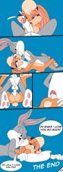 1boy 1boy1girl 1girls anal anal_sex anus bugs_bunny bunny_boy bunny_girl comic comic_page cum cumshot end_page lola_bunny looney_tunes penis_in_anus penis_in_ass rabbit sex space_jam warner_brothers