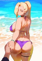 1boy 1girls ai_assisted ai_generated ass ass_focus beach big_ass big_breasts bikini bikini_bottom bikini_top blonde_hair blue_eyes boruto:_naruto_next_generations bracelet breasts bubble_ass bubble_butt earrings erotic_nansensu eyebrows eyebrows_visible_through_hair faceless_male female female_focus from_behind hair_over_one_eye holding_hands huge_ass ino_yamanaka lipstick looking_at_partner looking_at_viewer looking_back looking_back_at_partner looking_back_at_viewer makeup male male/female male_pov nai_diffusion naruto naruto:_the_last naruto_(series) naruto_shippuden naughty naughty_face naughty_smile partial_male patreon_username pov purple_bikini rear_view sand seaside side-tie_bikini side-tie_bikini_bottom sideboob skimpy skimpy_bikini stable_diffusion standing swimsuit thong_bikini url viewed_from_behind walking water web_address