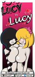 big_ass big_breasts big_butt bimbo black_hair blonde_hair blonde_hair comic curvy goth goth_girl gothic huge_breasts large_breasts lucy_loud oppai rubbing scissoring selfcest the_loud_house trece-013 voluptuous yuri yuri