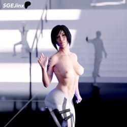 1girls 3d 3d_(artwork) 3d_render abs asian asian_female athletic athletic_female black_hair blender blender_(software) blender_cycles blue_light breasts brown_eyes depth_of_field enemies faith_connors faith_connors_(mirror's_edge_catalyst) ground gun guns holster holstered_weapon light-skinned_female light_skin looking_at_viewer looking_back mirror's_edge mirror's_edge_catalyst muscles muscular_female nipples pants patreon_logo patreon_username railing sgejinx_(artist) smile smiling smiling_at_viewer stairs tan_body tanline tanlines tattoo tattoo_on_arm tattooed_arm topless topless_female twitter_username white_background