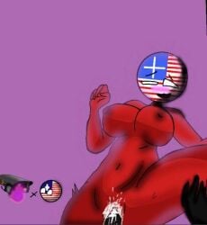 1boy 1female 1girls 1male cameraman_(skibidi_toilet) countryballs countryhumans cum cum_in_pussy liberia_(countryhumans) original_character skibidi_toilet vaginal_penetration