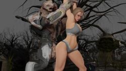 1girls 2boys 3d 3d_animation alien angry animated arm_grab armpits arms_up big_breasts busty cammy_stretch cammy_white cleavage crossover eastern_and_western_character female forced from_behind gamingarzia gravemind halo_(series) holding_arms large_breasts large_penis laughing looking_at_partner looking_back male male_sangheili_(halo) midriff moaning monster mp4 navel rape rough_sex sangheili size_difference sound sportswear street_fighter street_fighter_6 tagme the_flood tones underwear video voluptuous