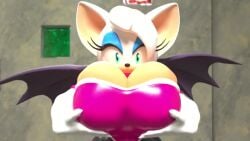 3d 3d_animation 3d_model animated anthro big_breasts breasts breasts_bigger_than_head cleavage female huge_breasts kabalmystic large_breasts massive_breasts mobian mobian_(species) mobian_bat rouge_the_bat rouge_the_bat_(kabalmystic) sega shocking_(artist) short_playtime shorter_than_10_seconds solo sonic_(series) sonic_adventure_2 sonic_the_hedgehog_(series) sound tagme video voice_acted