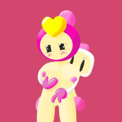 1boy 1girls artist_request big_breasts blush bomberman breasts female male nipples nude pretty_bomber pussy source_request white_bomber