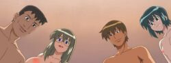 2boys 2girls anime_screencap big_breasts breasts donburi_kazoku fingers_in_pussy glasses like_mother_like_daughter milf nipples nude nude_female nude_male nudity ova rio_(donburi_kazoku) screencap screenshot stitched yukiko_(donburi_kazoku)