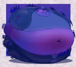 blueberry_inflation fruityshork spherical_inflation sunken_head sunken_limbs thick_thighs wide_hips