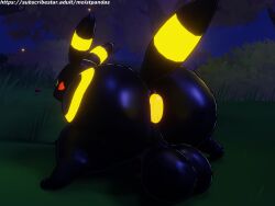 2023 3d 3d_(artwork) 3d_animation all_fours animal_genitalia animal_penis animated anthro anus ass balls big_ass big_balls big_butt big_penis black_body black_fur bouncing_ass bouncing_balls bouncing_butt bubble_ass bubble_butt canine_genitalia canine_penis digital_art digital_media digital_media_(artwork) eeveelution feral flaccid fur generation_2_pokemon genitals glowing grass hi_res huge_ass huge_balls huge_butt hyper hyper_ass hyper_butt kingofacesx knot looking_back male night nintendo no_sound open_mouth penis plant pokemon pokemon_(species) sheath solo tagme teeth thick_thighs twerking umbreon video wide_hips yellow_body yellow_fur