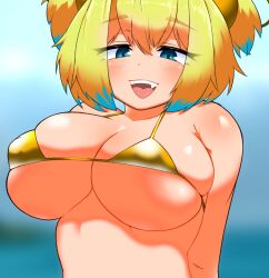 1girls bikini bombergirl pine_(bombergirl) t_opete