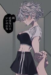 1girl 1girls female fit_female muscular_female non_nude senju_kawaragi tokyo_revengers white_hair