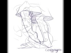 2girls animated animated_comic blushing candymagma clothes_in_mouth disrobing female female_only lapidot lapis_lazuli_(steven_universe) monochrome mp4 music peridot_(steven_universe) removing_clothing sound source_request steven_universe video yuri