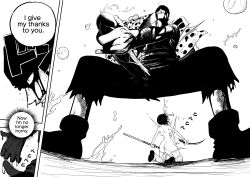 alabasta black_and_white cock_piece cum female huge_cock male manga meme mr.russo one_piece roronoa_zoro tashigi