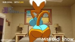 animated ass_built_separately big_ass big_breasts camera clothing didi_kay kangaroo milf mp4 music oc original_character pov sound tagme tansau twerking video