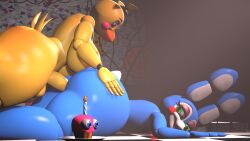 1boy 1futa absurd_res anal anal_sex anthro ass avian azul_uwu balls beak big_breasts big_butt big_penis bird breasts chicken cupcake_(fnaf) femboy five_nights_at_freddy's five_nights_at_freddy's_2 futa_on_femboy futa_on_male futanari galliform gallus_(genus) genitals hand_on_butt hi_res intersex intersex/male lagomorph leporid male mammal penetration penis phasianid rabbit scottgames sex tail toy_bonnie_(fnaf) toy_chica_(fnaf) yellow_body yellow_penis