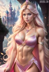 ai_generated aurora_(sleeping_beauty) big_breasts blonde_hair breasts disney disney_princess female long_hair princess royalty sleeping_beauty_(1959_film)