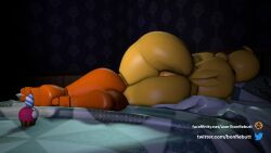 1girls 3d ambiguous_gender anal_insertion anal_vore animated animatronic anus bed bedroom big_ass big_butt body_exploration body_invasion bonfiebutt bubble_ass bubble_butt cupcake_(fnaf) dat_ass extreme_size_difference female five_nights_at_freddy&#039;s five_nights_at_freddy&#039;s_2 giantess huge_ass huge_butt huge_toy_chica larger_female living_butt_plug living_insertion living_sex_toy macro micro micro_on_macro size_difference sleeping smaller_ambiguous sound spelunking toy_chica_(fnaf) unaware unaware_pred unaware_vore unconscious video vore wide_hips wide_thighs