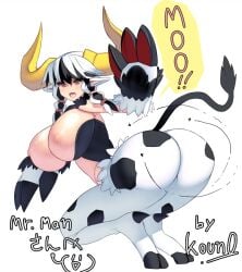 ass breasts cow_ears cow_girl cow_horns cow_tail disgaea disgaea_6 evil_eye_(disgaea) flies flies_for_smell huge_breasts large_breasts ma_sa_o monster_girl nippon_ichi_software