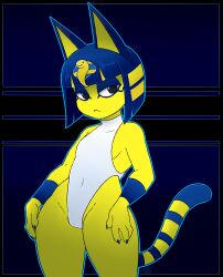 ankha from animal crossing by bloodmoonshine