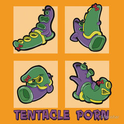 day_of_the_tentacle green_tentacle green_tentacles maniac_mansion purple_tentacle purple_tentacle_(character) rule_63