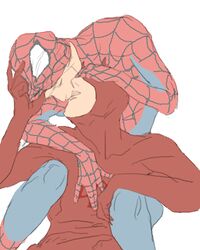 2boys daredevil daredevil_(series) gay male male_only marvel matt_murdock peter_parker smooth_skin spandex spider-man spider-man_(series) yaoi