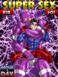 absorb bara dc_comics drain draining muscular_male parasite superboy yaoi