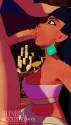 3d animated blender blenderknight blowjob bracelets chel chel_(the_road_to_el_dorado) dark-skinned_female dark_skin deepthroat dreamworks evilaudio eye_contact fellatio female hand_on_head head_grab hi_res highres kassioppiava looking_at_viewer looking_up male/female male_pov mayan mp4 multiple_views native_american native_american_female oral oral_penetration oral_sex partial_male pov pov_eye_contact shorter_than_30_seconds sound the_road_to_el_dorado video