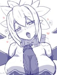 breasts demon_girl demon_wings disgaea disgaea_2 erection fast-r large_breasts large_penis nippon_ichi_software penis rozalin