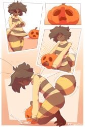 bee big_ass big_butt big_penis brown_body brown_fur brown_hair cum cum_drip cum_in_mouth cum_in_pumpkin cum_inside cumblast cumshot erection femboy freckles freckles_on_ass freckles_on_face fucking_pumpkin furry insect_boy insect_humanoid male male_only masturbating masturbation mazus_(tinysmallman) penetrable_sex_toy penetration pumping_cum pumpkin pumpkin_masturbation rough thick_thighs through_the_mouth tinysmallman yellow_body yellow_fur