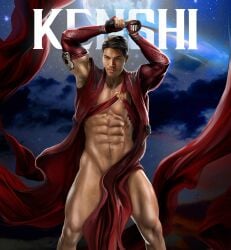 abs asian asian_male bara carlos_gzz covered_crotch east_asian east_asian_male kenshi_takahashi male male_only mortal_kombat muscles muscular muscular_male pecs sword