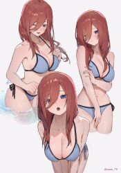 1girls anime bare_arms bare_belly bare_chest bare_hands bare_hips bare_legs bare_midriff bare_navel bare_shoulders bare_skin bare_thighs big_breasts bikini bikini_bottom bikini_only bikini_top blue_bikini blue_bikini_bottom blue_bikini_only blue_bikini_top blue_eyes blue_string_bikini blue_swimsuit blue_swimwear blush blush_face blush_lines blushed_face blushing blushing_at_viewer blushing_face blushing_female breasts busty busty_female busty_girl busty_teen curvaceous curvaceous_body curvaceous_female curvaceous_figure curvaceous_hips curvaceous_teen curvaceous_thighs curvy curvy_ass curvy_body curvy_female curvy_figure curvy_hips curvy_teen curvy_thighs exposed_arms exposed_belly exposed_chest exposed_hips exposed_legs exposed_midriff exposed_navel exposed_shoulders exposed_skin exposed_thighs eye_closed female female_only go-toubun_no_hanayome hair_over_one_eye half_submerged hand_on_arm hand_on_own_arm hanging_breasts high_school_student light-skinned_female light_skin looking_at_viewer manga nakano_miku one-eye_closed one_eye_closed one_eye_open open_mouth parted_lips partially_submerged partially_submerged_legs red_hair red_hair_female school_girl shy solo solo_female solo_focus sooon string_bikini submerged_feet submerged_legs swimsuit swimwear teen_girl teenage_girl teenager tongue upper_teeth water young_female young_woman