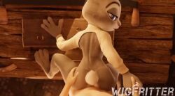 3d animated athletic_female disney from_behind furry human human_on_anthro human_penetrating judy_hopps light-skinned_male partially_clothed pov smaller_female sound standing_sex tagme tail video wigfritter zootopia