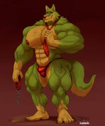 bodybuilder collar furry male male_only muscles muscular muscular_arms muscular_male muscular_thighs thick_thighs uniparasite