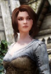 brown_eyes clothed lips nonstickypants nord red_hair skyrim the_elder_scrolls ysolda