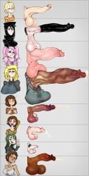 balls big_balls black_latex blonde_hair blush circumcised cock_chart cum cumshot dickgirl ejaculation foreskin futa_only futanari glasses hispachan hispanic huge_balls huge_cock latex light-skinned_female light-skinned_futanari lucumano original_character penis_chart penis_comparison penis_size_chart penis_size_difference saggy_balls short_hair size_comparison small_penis_futa small_penis_humiliation smaller_futanari smegma smirk sweat sweating taller_female testicles tiny_penis uncut unretracted_foreskin veiny_penis wet_body