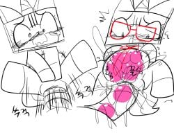 1girls big_belly bodily_fluids crying egg_implantation egg_in_pussy eyelashes eyewear female glasses hooves horn internal_vaginal looking_down meringue_(pixiv) open_mouth oviposition ovipositor penetration pink_egg pupils raised_leg red_eyewear red_glasses shaking small_pupils tears the_lego_movie trembling unikitty vaginal_penetration worried worried_face worried_look x-ray