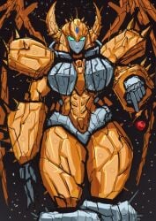 alien cosmic_horror cybertronian female female_only genderbend genderswap_(mtf) giantess goddess horns looking_at_viewer mechanical_wings planet pointing rule_63 space spikes thick_thighs transformers transformers_g1 unicron waaka_horror white_skin yellow_skin