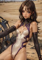 1girls ai_generated athletic athletic_female bare_shoulders black_hair blue_eyes bodysuit breasts cameltoe closed_mouth cowboy_shot curvy curvy_figure dark_hair day desert detailed earrings eyelashes female female_only fit fit_female front_view hair high_quality horny latina lipstick long_hair looking_at_viewer mascara nipple_bulge original original_character outdoors petite pose posing pussy seductive seductive_look seductive_smile skinny sleeves small_breasts solo stable_diffusion standing stomach tagme tan_body tanned tanned_female tanned_skin thin thin_arms thin_female thin_waist young