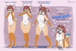 <3_eyes absurd_res ande_(hima_nsfw) anthro aureola australian_shepherd big_eyes blue_nipples blush breath brown_hair canid canine canis collar collar_only dialogue domestic_dog felid feline female floppy_ears fox fur gender_transformation genitals good_girl hair hand_on_face heart herding_dog hi_res hima_nsfw hybrid intelligence_loss leash lynx male mammal mtf_transformation nipples nude on_ground orange_body orange_fur panting pastoral_dog penis petplay roleplay sequence sheepdog shy smile solo species_transformation tan_body tan_fur tongue tongue_out transformation tuft white_body white_fur