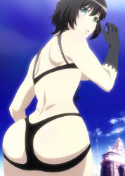 1girls 2017 anime_screencap ass black_hair bra breasts clothing green_eyes hips large_ass medium_hair panties revealing_clothes screencap screenshot sin_nanatsu_no_taizai thick_thighs thighs tnk_(company) totsuka_maria_(nanatsu_no_taizai) underboob wide_hips