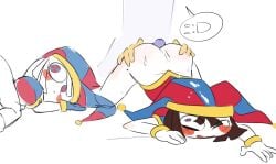 jax (the amazing digital circus) from glitch productions by mushbedroom