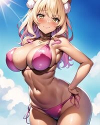 ai_generated bikini fate/grand_order fate_(series) suzuka_gozen_(fate) suzuka_gozen_(swimsuit_rider)_(fate) tagme