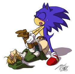 blue_fur crossover furry hedgehog human link link_(twilight_princess) male male_only mammal multiple_males rockgaara sex sonic_(series) sonic_the_hedgehog the_legend_of_zelda twilight_princess uncensored yaoi