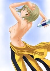 breasts female female_only human pale_skin pao-lin_huang solo standing tagme tiger_and_bunny topless