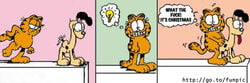 2boys anal_penetration anal_sex anthro comic duo english_text feral from_behind garfield_(series) garfield_the_cat indoors interspecies lightbulb looking_at_viewer male male_only odie sex smile text yaoi