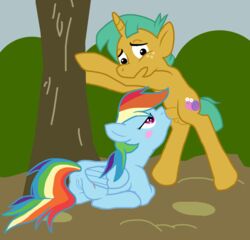 color female friendship_is_magic furry furry_only male my_little_pony penis rainbow_dash_(mlp) snails_(mlp) straight_hair