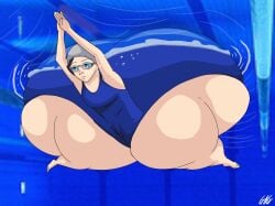 1girls ass_bigger_than_head ass_bigger_than_torso ass_body enormous_ass goodnotgreat growth_academy huge_ass hyper hyper_ass hyper_hips luckyjack020 massive_ass meat_wall_(body_type) shiori_matsumoto swimming swimsuit tagme underwater wide_hips