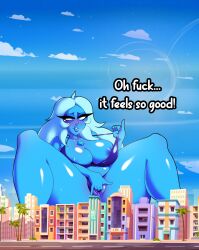 bikini blue_diamond_(steven_universe) blush cartoon_network diamond_authority edited_official_artwork eroticphobia gem_(species) giantess growth masturbation steven_universe thick vagina