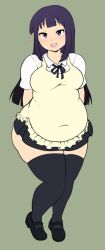 bbw belly_overhang big_belly big_breasts big_female blush chubby chubby_female fat fat_ass fat_female fat_fetish fat_girl fat_woman fatty large_female obese obese_female overweight overweight_female plump pork_chop thick_thighs weight_gain working!! yamada_aoi