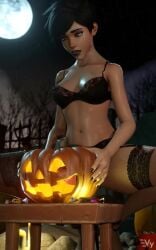 1futa 3d animated balls blender blizzard_entertainment bra breasts brown_eyes dark_hair dark_lipstick dickgirl erection fucking_pumpkin futanari halloween halloween_decoration halloween_pumpkin high_heels lingerie lipstick loop masturbating masturbation moon night no_panties no_sound outdoors outside overwatch overwatch_2 penis pumpkin sex sex_toy solo solo_futa tagme testicles tracer video vulpeculy