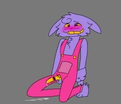 1boy artist_upload blush blushing cum dick drool jax_(the_amazing_digital_circus) overstimulation pink_overalls purple_fur rabbit rabbit_boy self_upload shaking shitkinker1 smiling solo_male submissive the_amazing_digital_circus tremble_spikes trembling vibrator