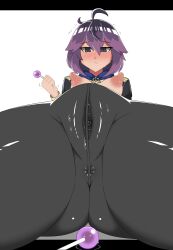 1girls ahoge ass_visible_through_thighs bernadetta_von_varley black_eyes black_panties breasts breasts_out female female_only fire_emblem fire_emblem:_three_houses food food_play from_below frown garreg_mach_monastery_uniform holding lollipop looking_down nintendo nipples object_insertion panties partially_visible_anus partially_visible_vulva perky_breasts pibu pussy_juice short_hair shorts sitting small_breasts solo sweets thick_thighs thighs trembling underwear vaginal_insertion vaginal_penetration